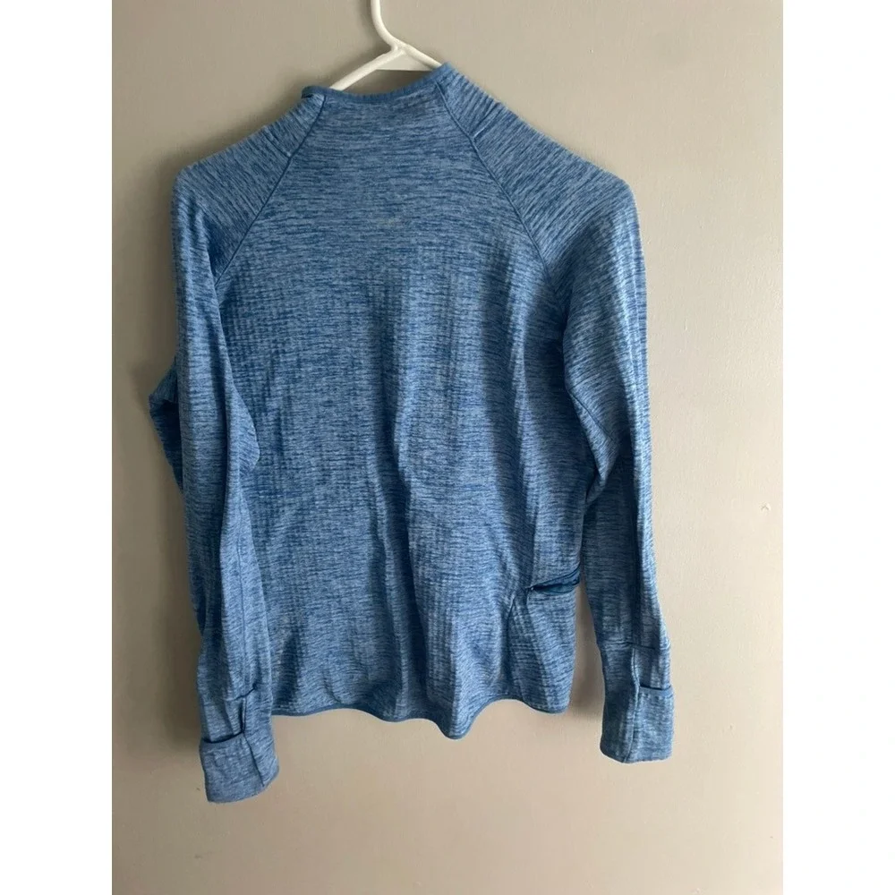 Nike Dri-FIT Element Half Zip Running Top Blue Space Dye Heathered Pullover L